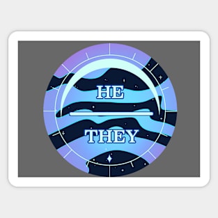 He/They Dusk Sticker